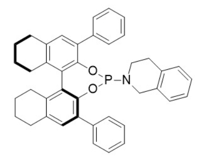 2-((11bS)-2,6-diphenyl-8,9,10,11,12,13,14,15-octahydrodinaphtho [2,1-d:1',2'-f][1,3,2]dioxaphosphepin-4-yl)-1,2,3,4-tetrahydroisoquinoline